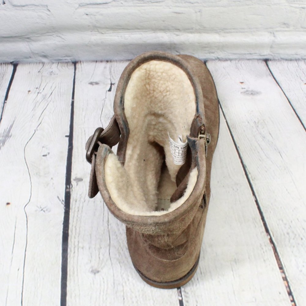 UGG Insulated Zip Winter Ankle Boots Size 6.5 - Picture 9 of 9